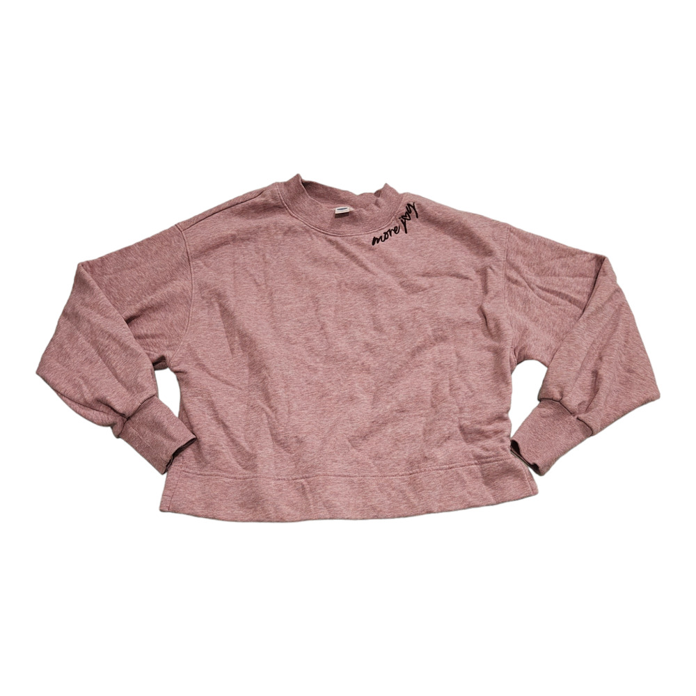 Old Navy XS Pink Long Sleeve Pullover Sweatshirt